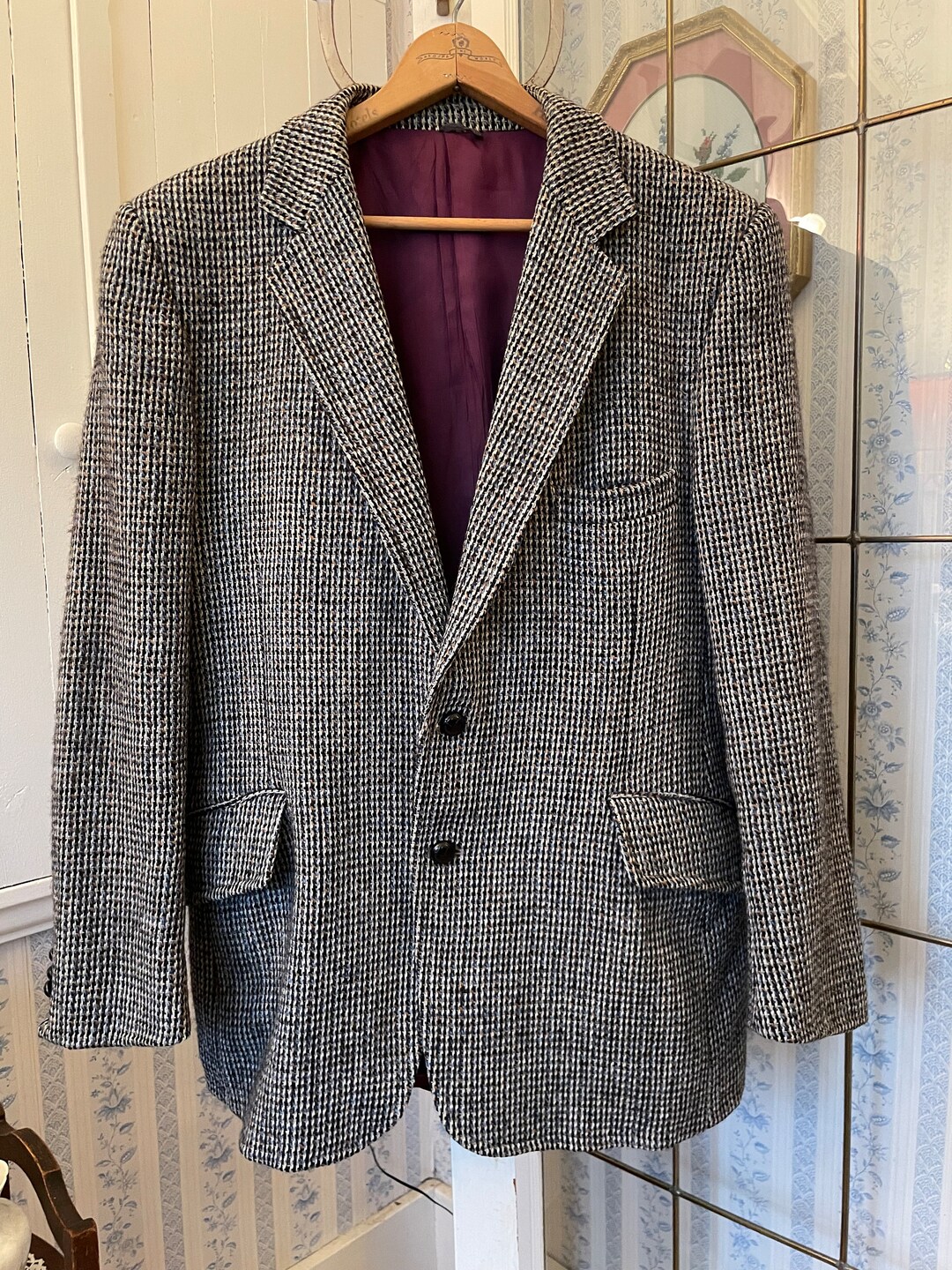 【Harris Tweed】★ウールジャケット★USA製★ベージュ★ヴィンテージ il_1080xN.4313447564_94et.jpg
