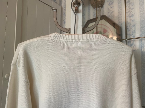 Claver Golf Bag Sweater- Ivory/Green main image 0