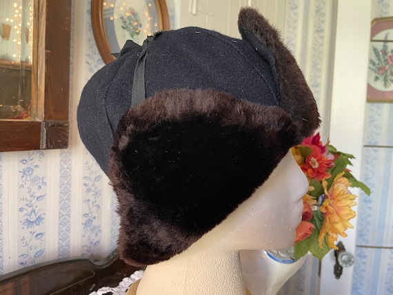 Vintage Wool Fur Hat Vintage Fur Hat - Historica Clothiers - Vintage Fur Hat main image 4
