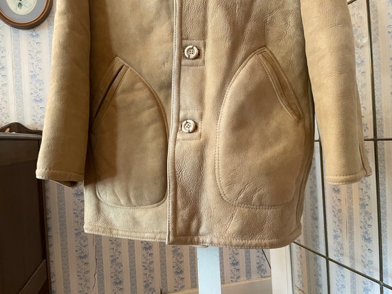 Vintage sheepskin coat, shearling coat, jacket (C… - image 6