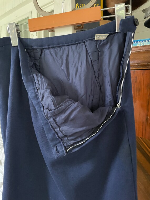 Vintage skirt and jacket, navy blue skirt suit (B… - image 10