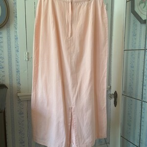 Vintage midi skirt, light peach long skirt (C071), light coral midi skirt, long skirt, peach cotton skirt