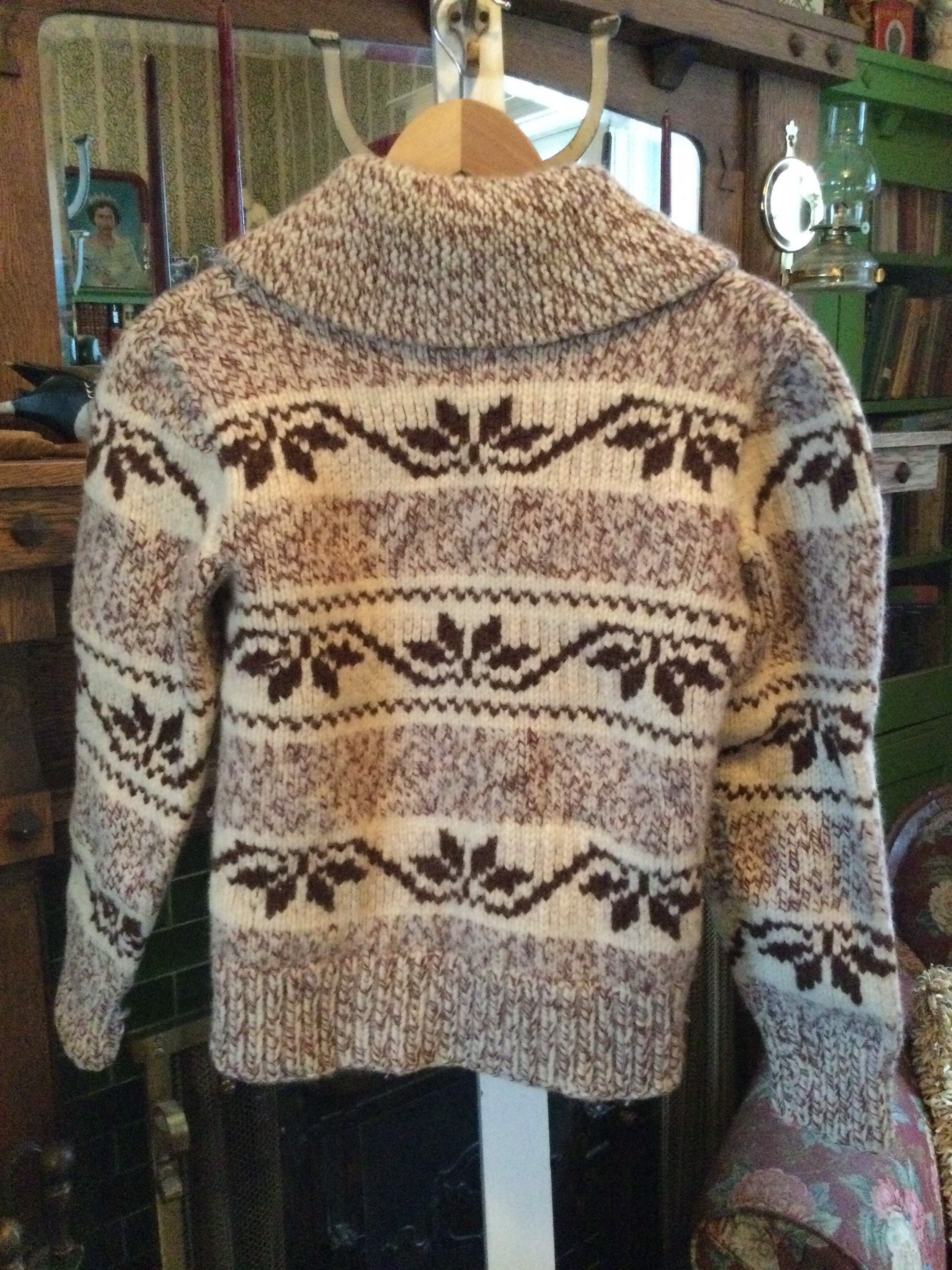 OLDJOE BOTTLE-NECK HAND COWCHAIN SWEATER
