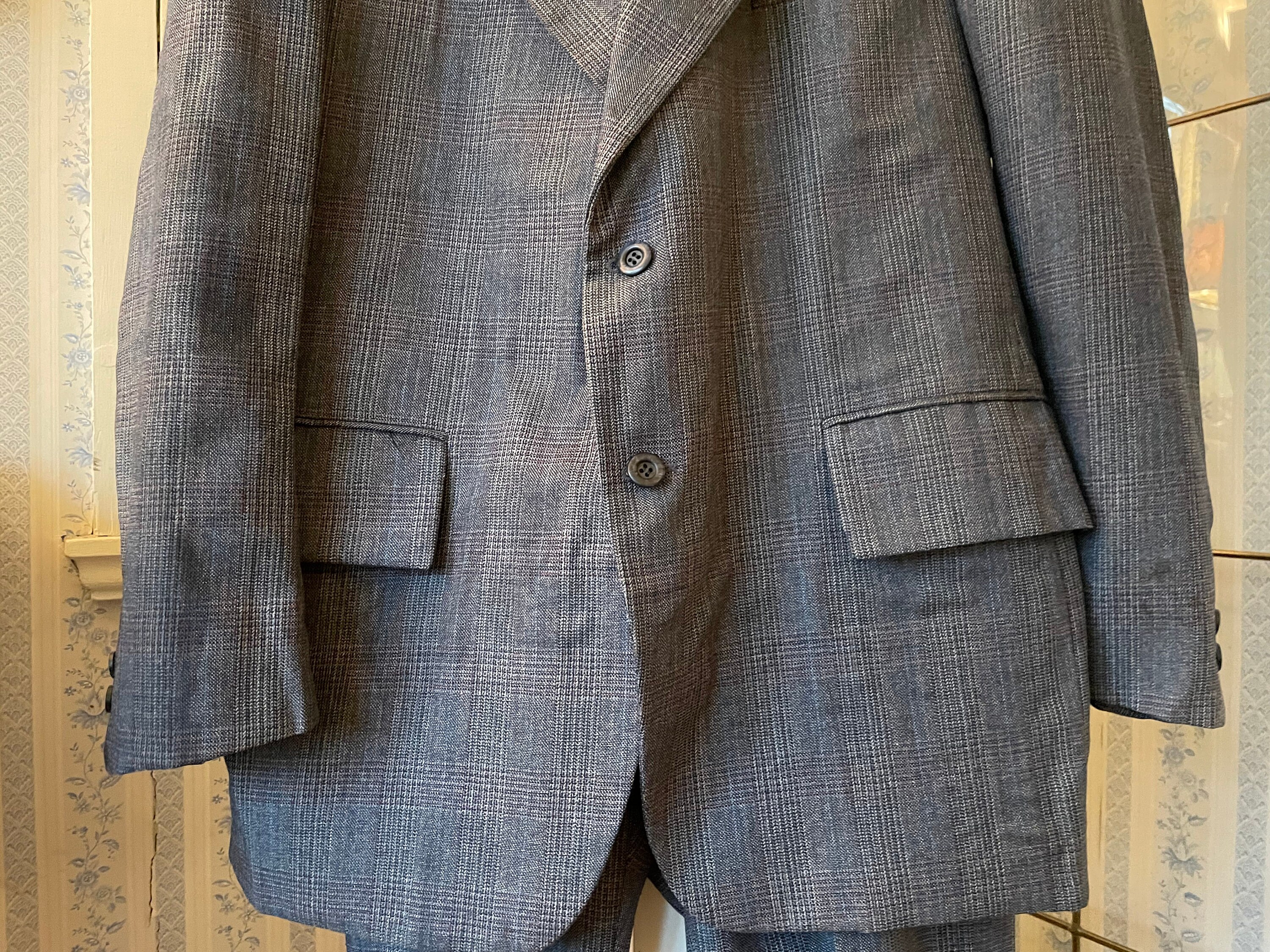 スーツ 90s 00s vintage wool double set up grey Vintage 90s Wool Grey Pant Suit, Minimalist Two Piece Set - Etsy
