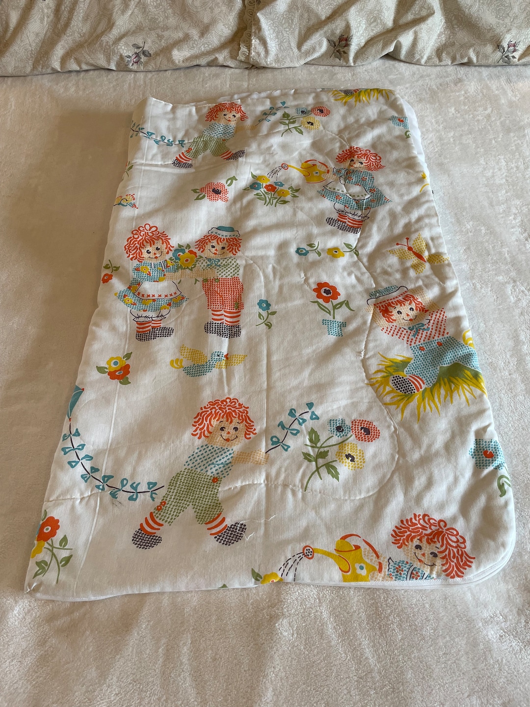 Vintage Kids' Sleeping Bag, Raggedy Ann and Andy Sleeping Bag (B943