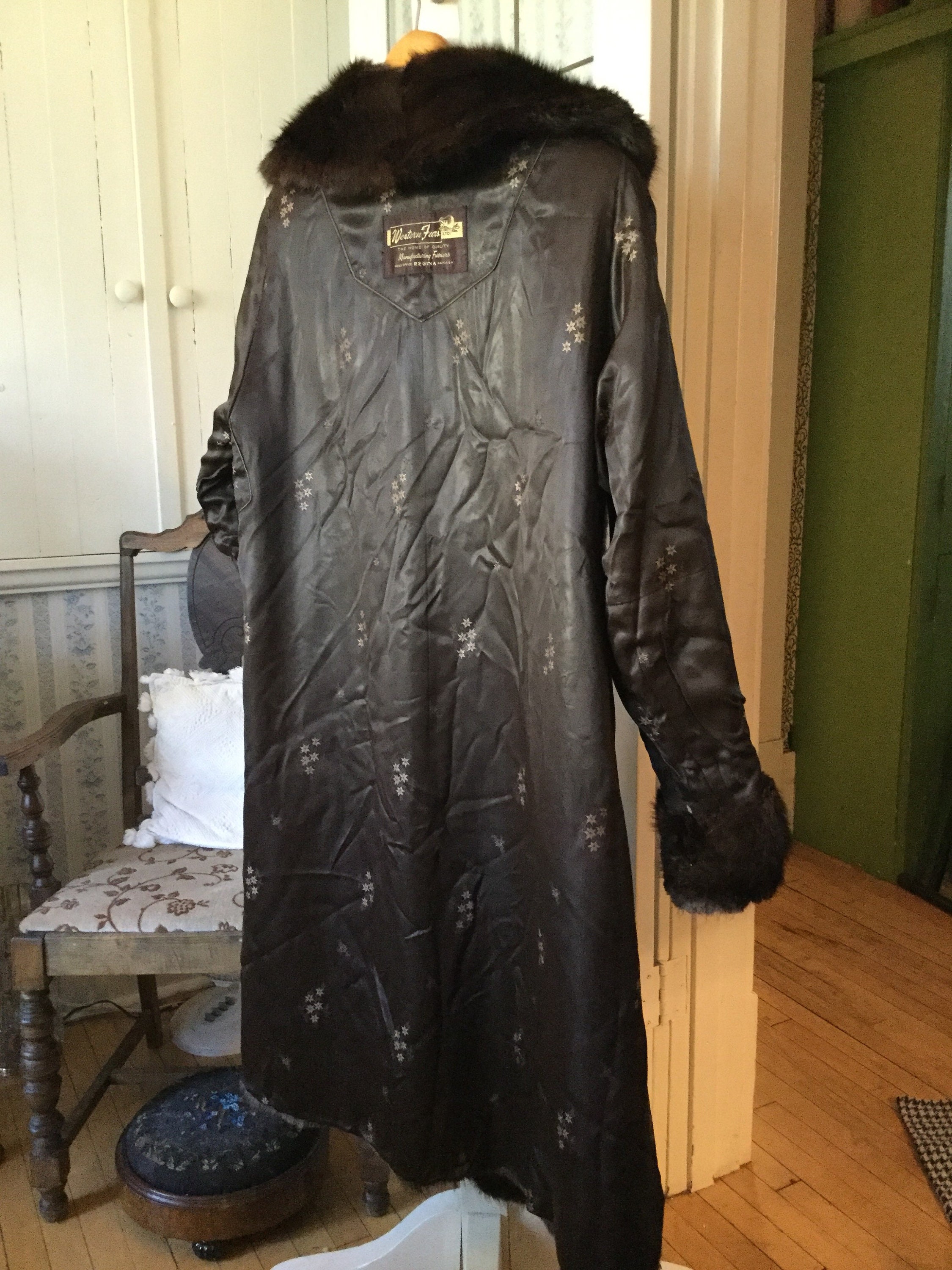 Glamorous Vintage Glossy Dark Brown Women's Large Beaver Fur Glamorous Vintage Glossy Dark Brown Women's Large Beaver Fur