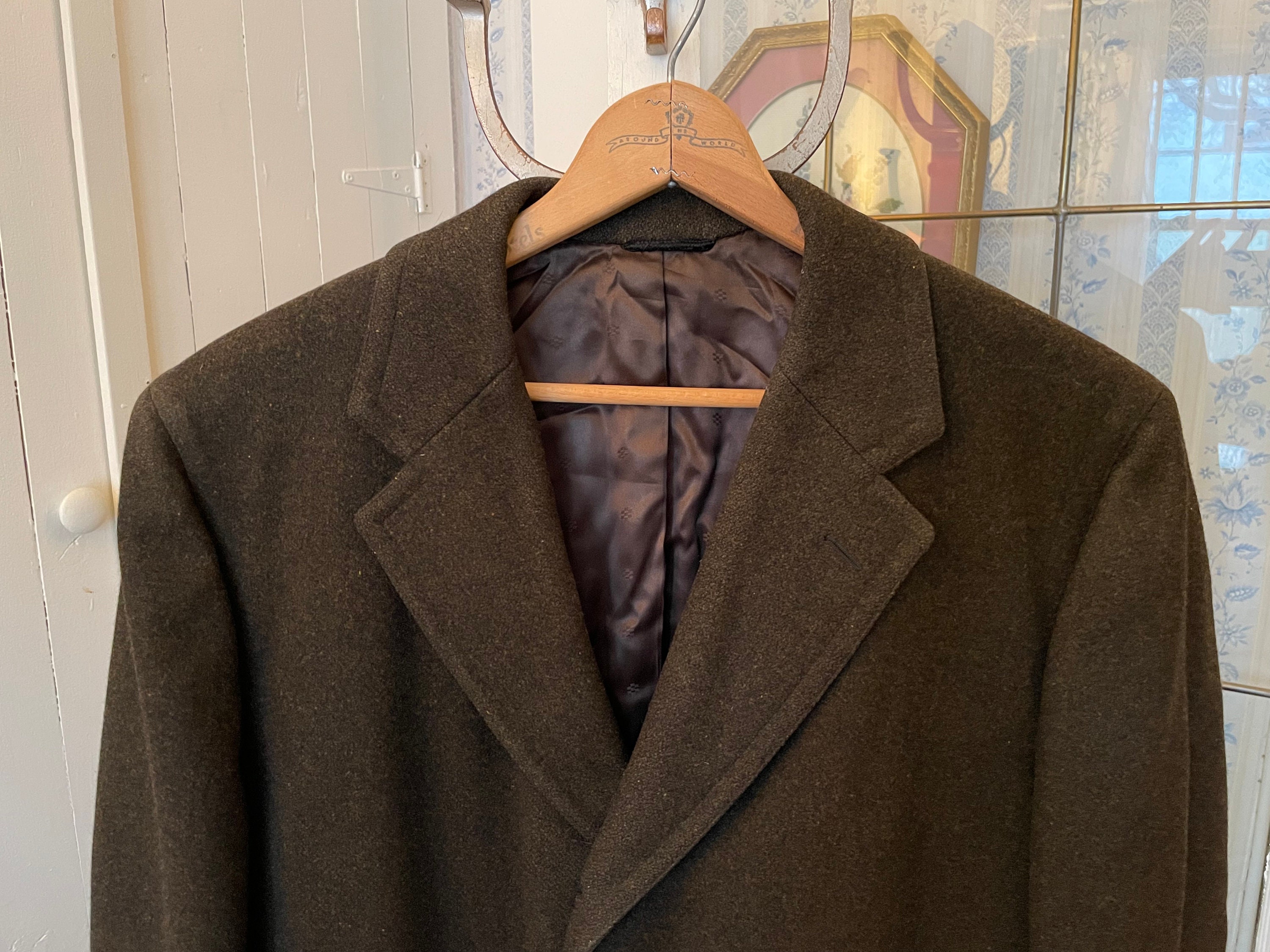 ジャケット・アウター vintage wool double chester coat brown L Vintage Wool Double Chester Coat Long Brown L | eBay
