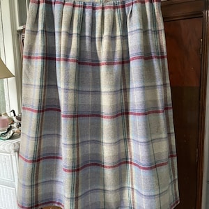 Grey plaid top skirt etsy