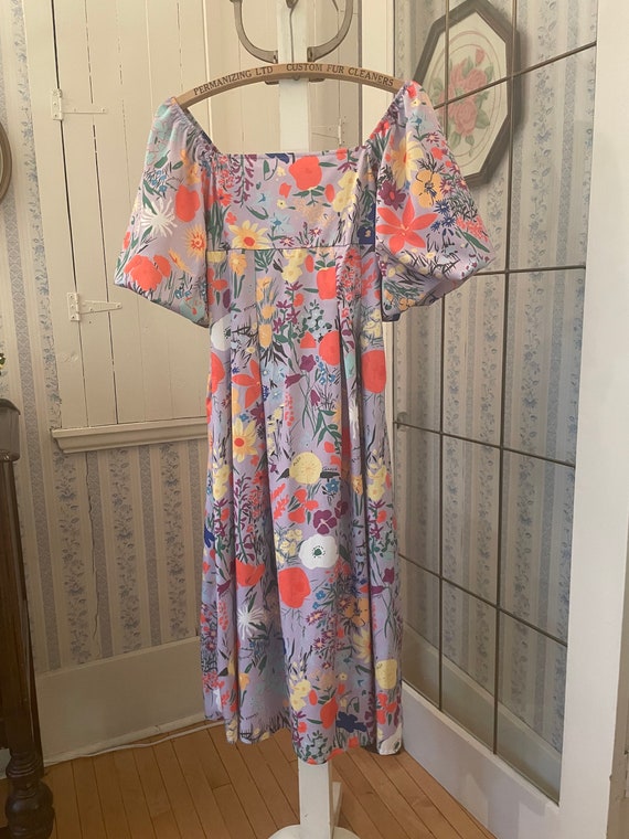 Vintage Lavender Print Dress, Light Purple Long Dress (C141), Lavender  Purple Empire Waist Dress, Long Dress, Maxi Dress With Floral Print - Etsy