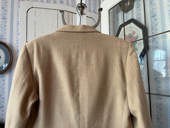 Vintage beige sport coat, camel hair blazer (C503… - image 6