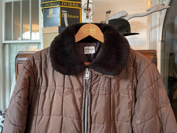 Vintage Brown Coat, Quilted Brown Coat, Jacket (B607), Brown Vintage Brown Coat, Quilted Brown Coat, Jacket (B607), Brown