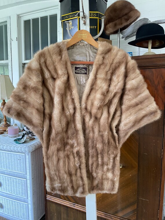 Vintage fur wrap, stole, mink wrap, stole (B565),… - image 10