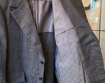 ジャケット・アウター used dark grey wool jacket Prada Linea Rossa Grey Wool Bomber Jacket FW 2009 - M – WEDEMPIECES