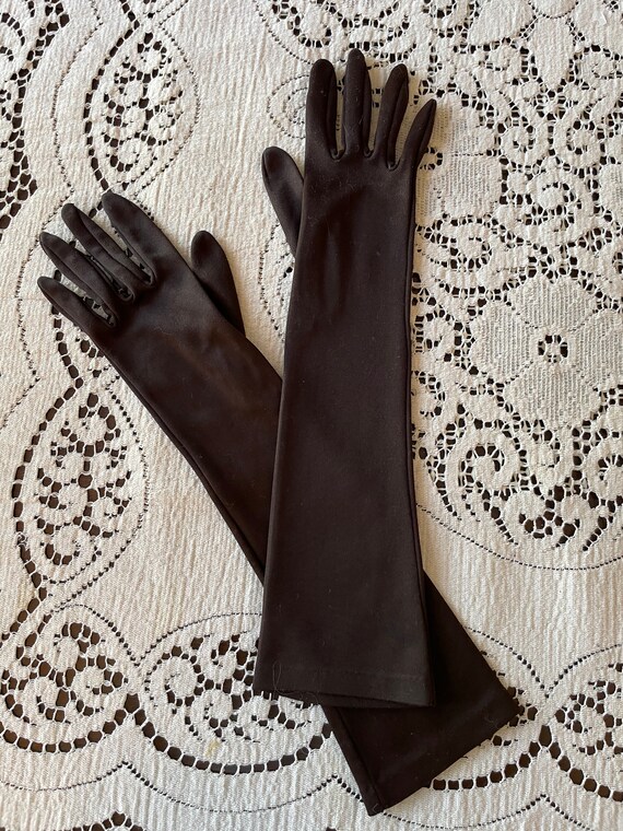 Long cheap brown gloves