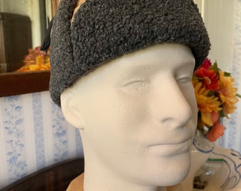 Vintage Trapper Hat, Beige Trapper Hat, Cap B652, Beige Cotton Corduroy Trapper Hat, Outdoor Hat, Cap With Grey Faux Fur Trim - Etsy Vintage Trapper Hat, Beige Trapper Hat, Cap B652, Beige Cotton Corduroy Trapper Hat, Outdoor Hat, Cap With Grey Faux Fur Trim - Etsy