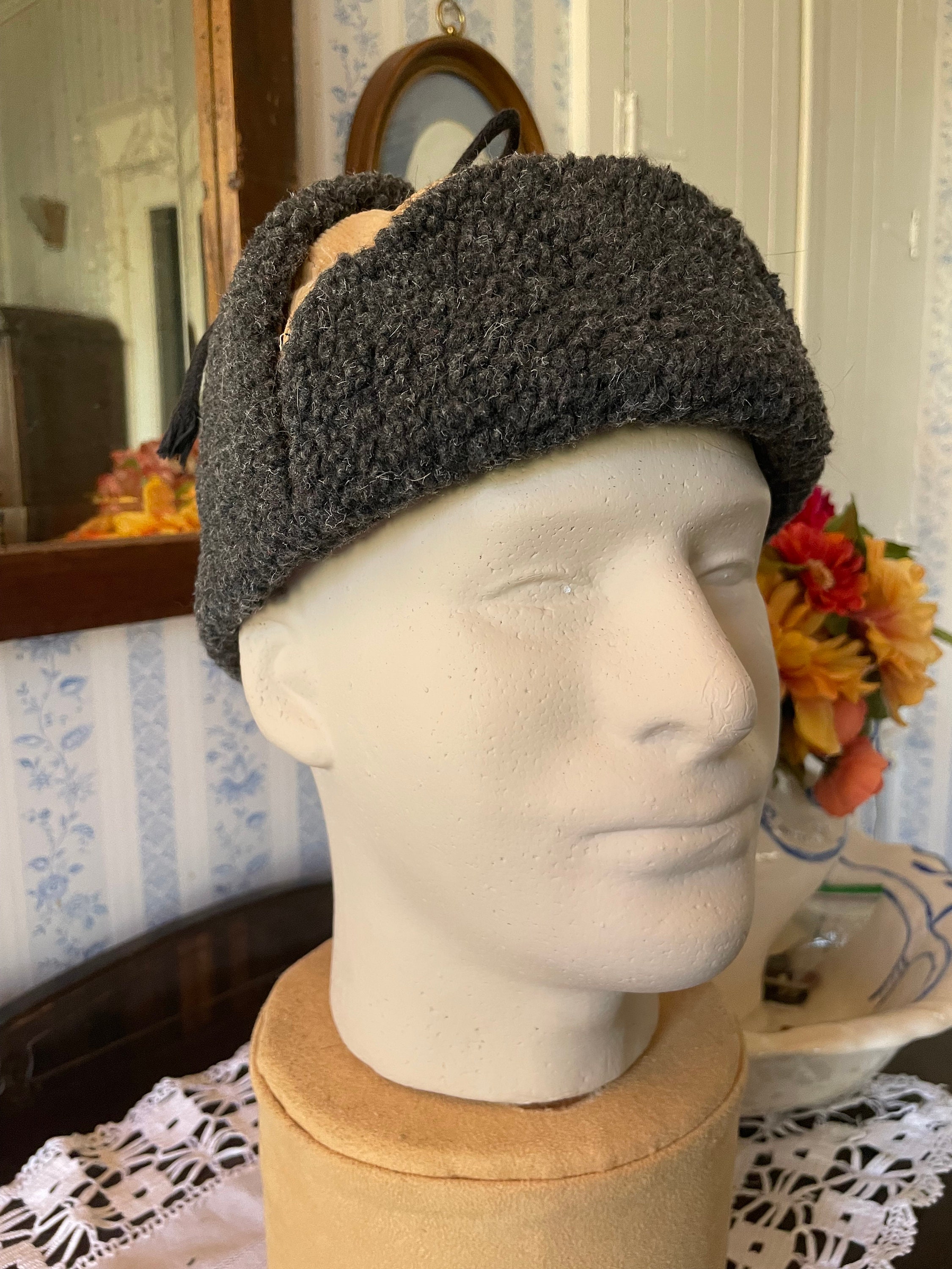 Vintage Trapper Hat, Beige Trapper Hat, Cap B652, Beige Cotton Corduroy Trapper Hat, Outdoor Hat, Cap With Grey Faux Fur Trim - Etsy Vintage Trapper Hat, Beige Trapper Hat, Cap B652, Beige Cotton Corduroy Trapper Hat, Outdoor Hat, Cap With Grey Faux Fur Trim - Etsy