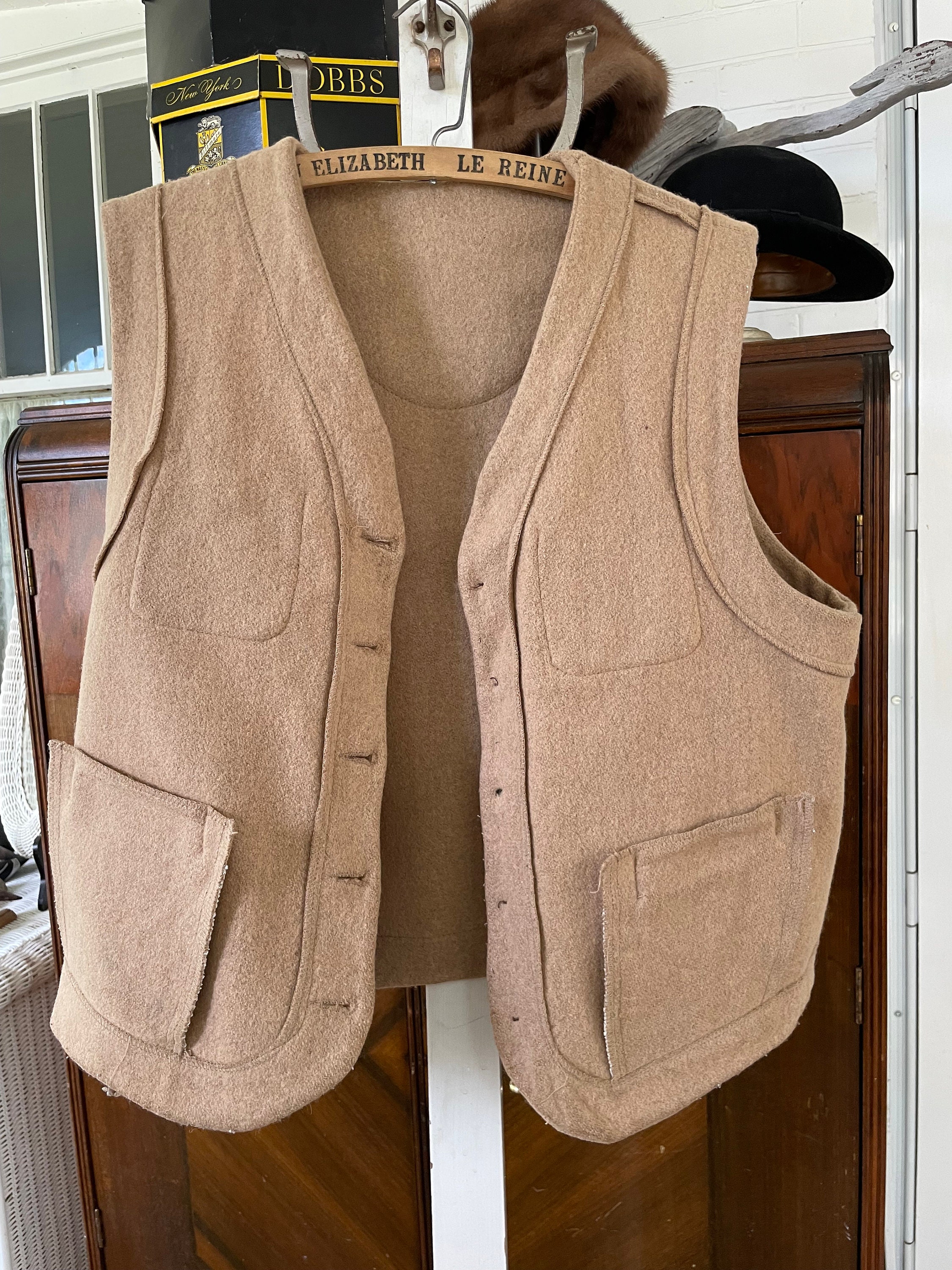 ローレンslub tweed shape vest FREE / beige ローレンslub tweed shape vest FREE / beige - メルカリ