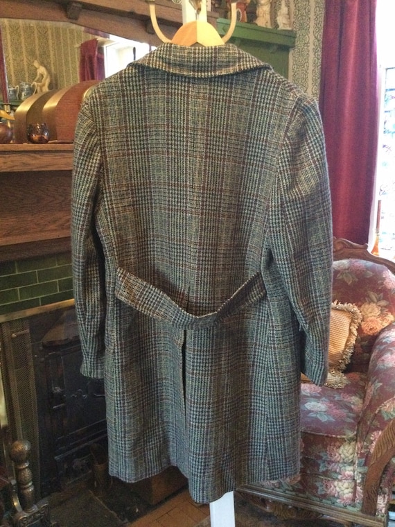 Vintage lined wool coat (B006), overcoat, in multicol… Gem