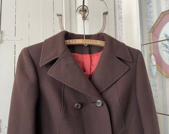 ジャケット・アウター vintage wool double chester coat brown L Vintage Wool Double Chester Coat Long Brown L | eBay