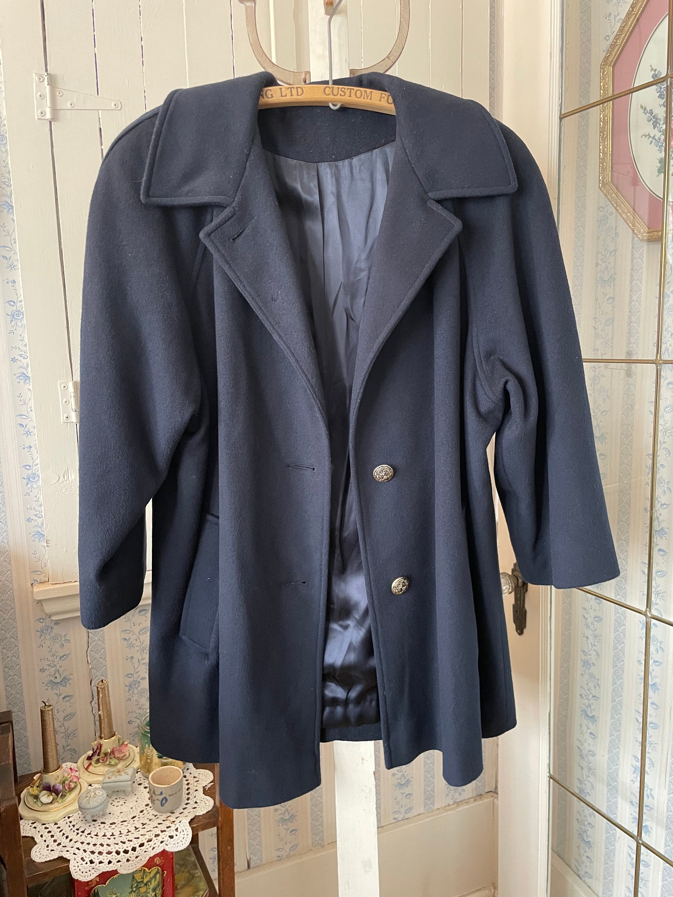 ジャケット・アウター archive B-3 design wool jacket navy M Buy Navy Blue Signature 100% Wool Jacket from Next USA