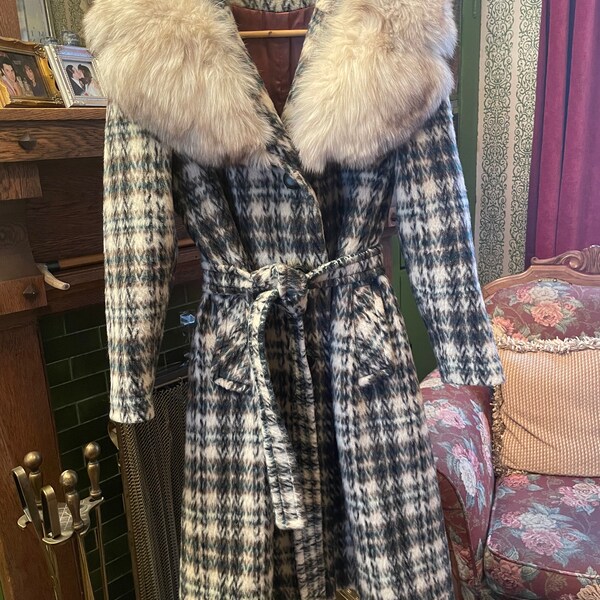 Long Black Mohair Coat Etsy