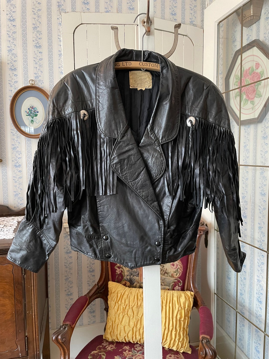 Vintage Black Leather Jacket, Leather Jacket With Fringe C343, Black Leather Short Jacket, Cropped Jacket, Coat With Black Leather Fringe - Etsy Vintage Black Leather Jacket, Leather Jacket With Fringe C343, Black Leather Short Jacket, Cropped Jacket, Coat With Black Leather Fringe - Etsy