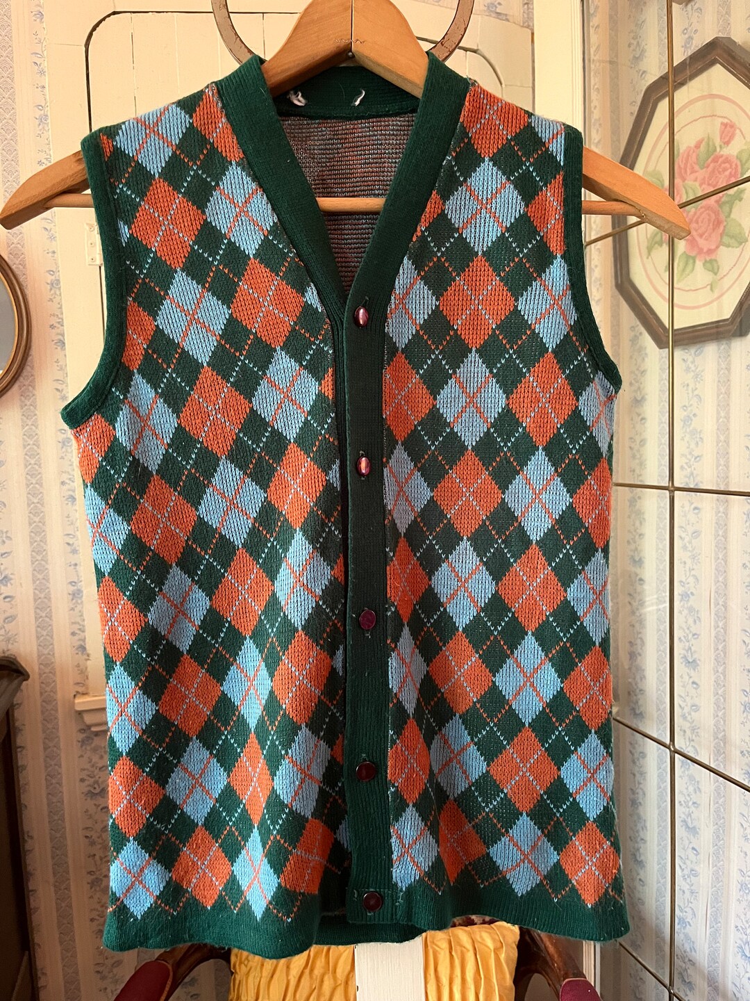 90s Archive A.P.C.　Argyle Wool Vest 90s Archive A.P.C. Argyle Wool Vest Vest
