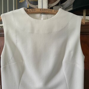 Vintage dress and jacket, two piece outfit, set (B540), navy blue and white jacket and dress image 6