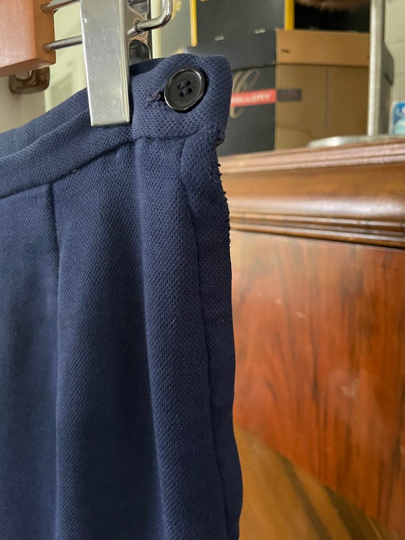 Vintage skirt and jacket, navy blue skirt suit (B… - image 8