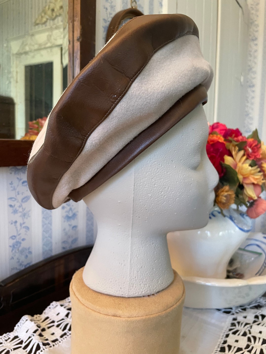 帽子 BERET / BROKEN WOOL / BROWN HEATHER M/L 帽子 BERET / BROKEN WOOL / BROWN HEATHER M/L Wool Beret