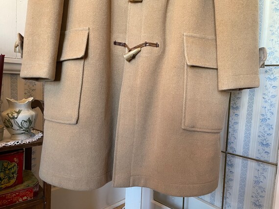 Vintage Beige Coat, Duffle Coat (B704), Beige Wool Original Vintage Beige Coat, Duffle Coat (B704), Beige Wool Original