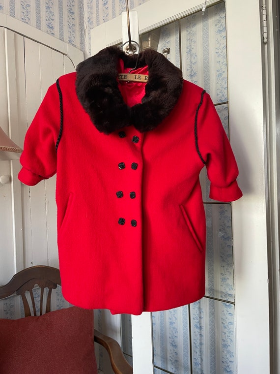 Kids red 2025 winter coat