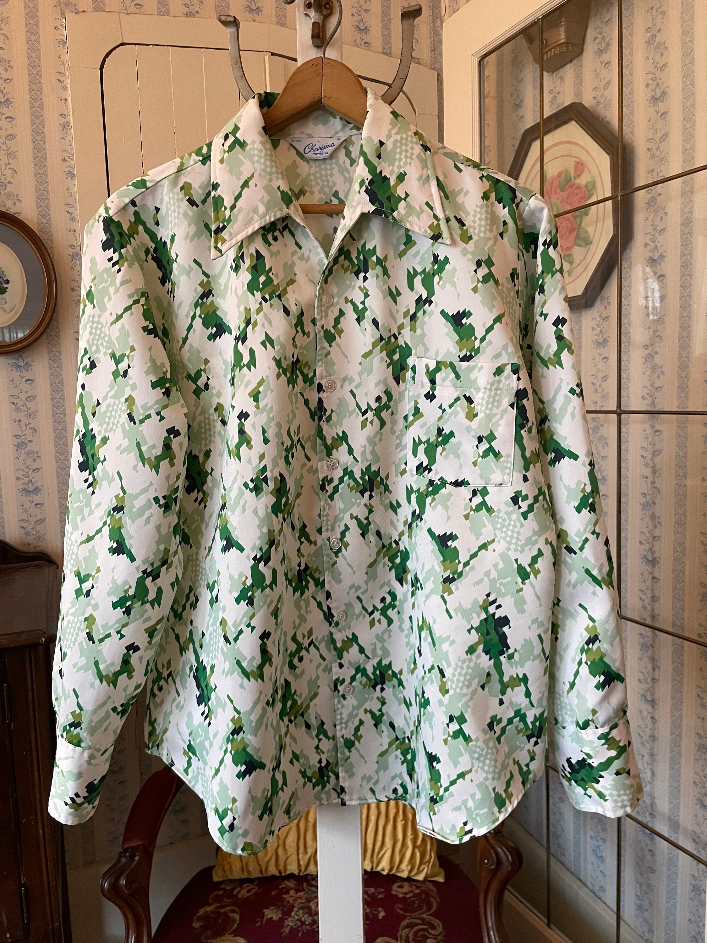 トップス FOUNDOUR REGULAR COLLAR SHIRT GREEN FOUNDOUR - ファウンダ 25SS REGULAR COLLAR SHIRT(015FD251014