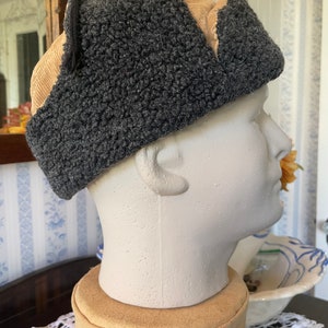 Grey Corduroy Hat - Etsy Canada