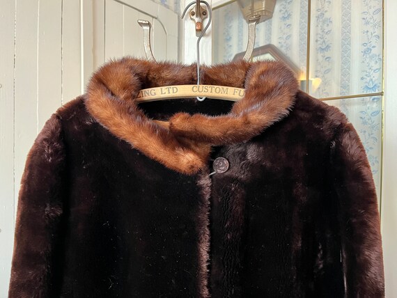 ジャケット・アウター rare 45rpm mouton coat long darkgreen Vintage Brown Coat, Dark Brown Mouton Fur Coat (C500), Dark Brown