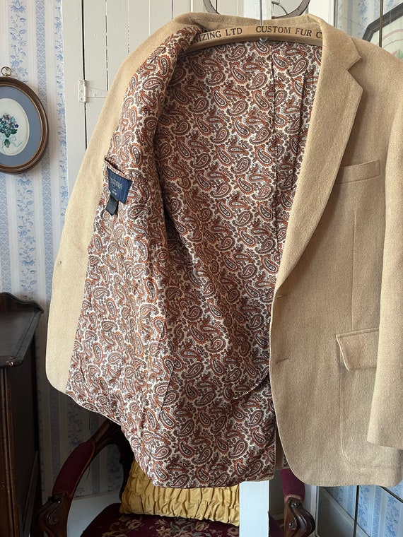 Vintage beige sport coat, camel hair blazer (C503… - image 8