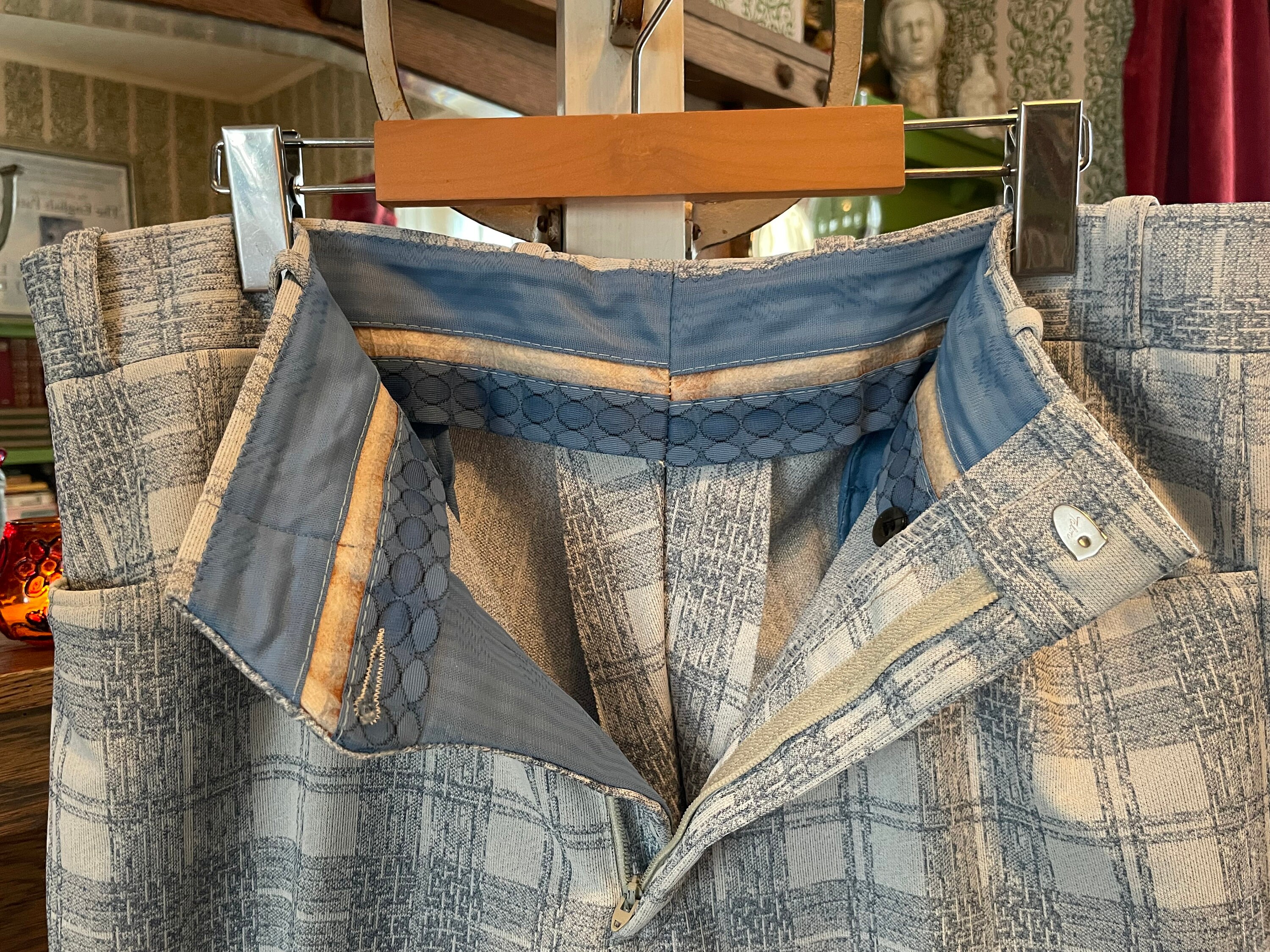 Vintage Plaid Pants, Blue Pants (B478), Polyester Pants - Etsy Vintage Plaid Pants, Blue Pants (B478), Polyester Pants - Etsy