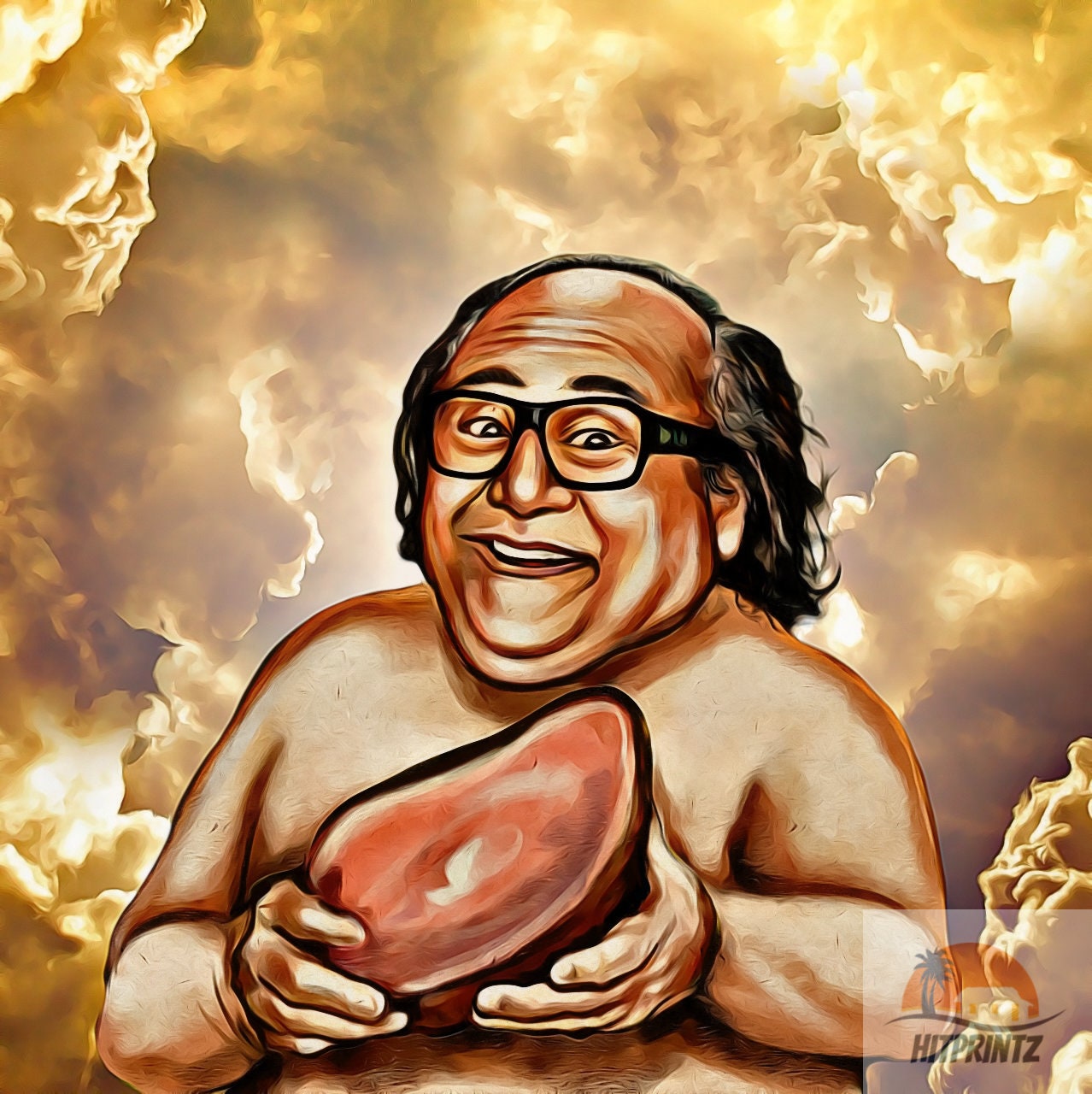 8x10 Print Danny DeVito Frank Reynolds Rum Ham Prints Art