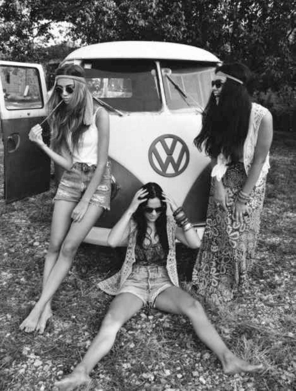 Hippie Chicks At Woodstock 85x11 Print Etsy 