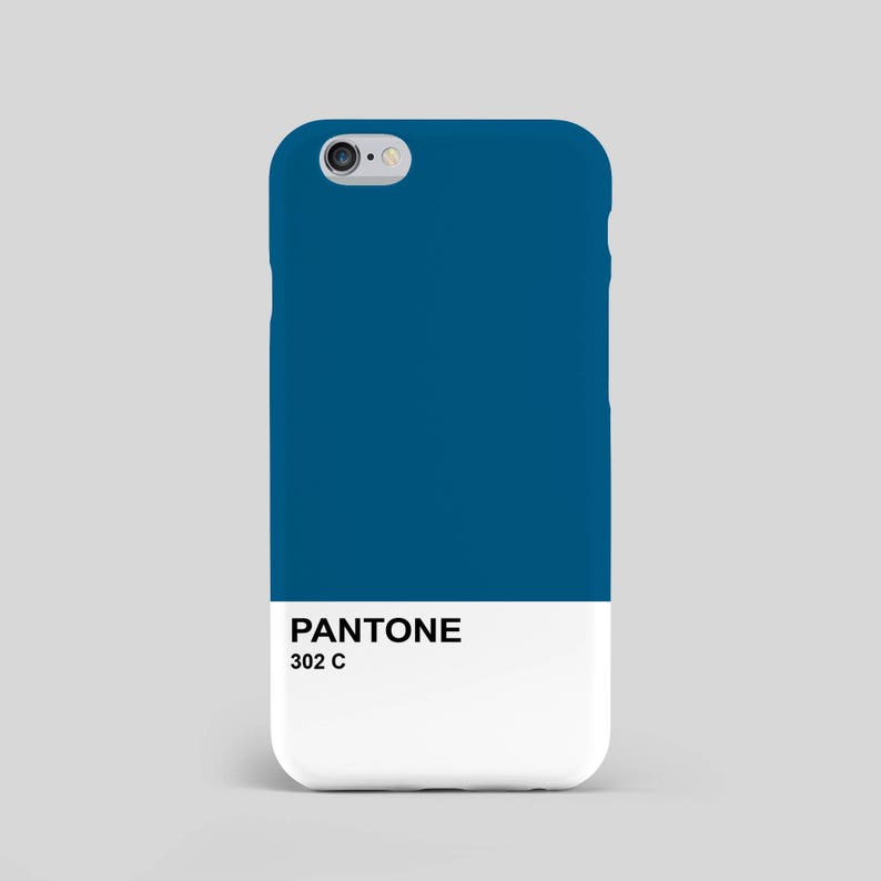 Pantone 302 C Officieux Coque De Portable Moderne Bleu Etsy
