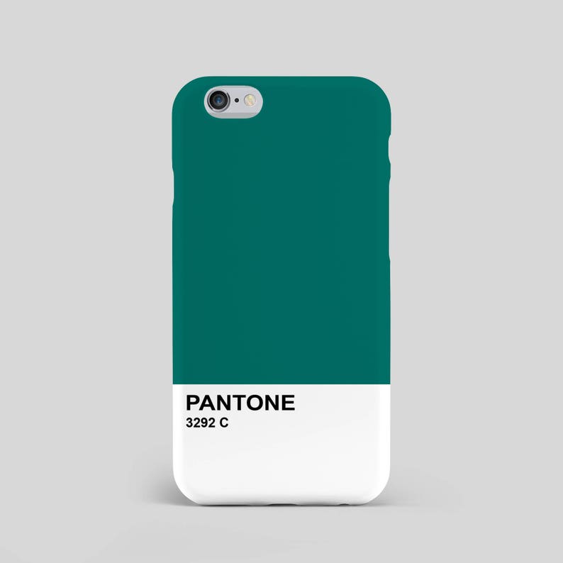 Pantone 3292 C inoffizielle 3D Telefon-Fall modern Petrol | Etsy