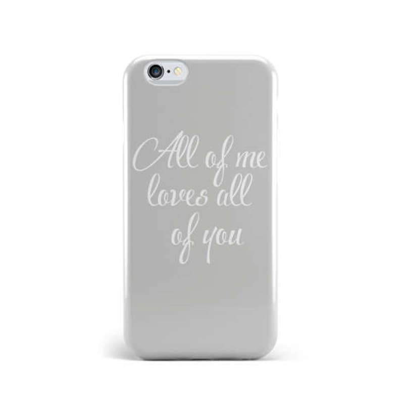 All Of Me Loves All Of You John Legend Zitat 3d Handytasche Etsy