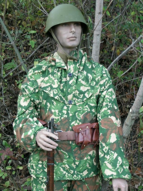 【訳あり】 2pc WW2 Soviet Reproduction Tricolor Autumn Pattern ジャケット・アウター