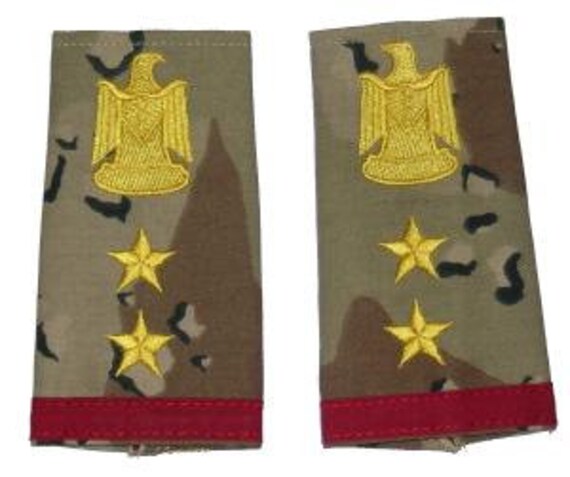 Genuine British Army Desert Camouflage Colonel Rank Slides / Epaulettes - New