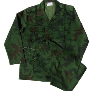 Green Cuban style Ameba Tropas Especiales Camouflage sets