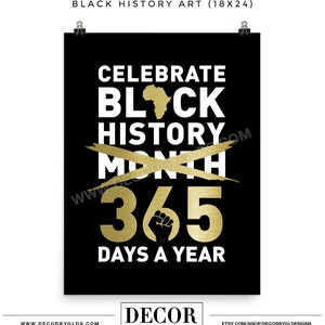 Celebrate Black History Poster. Enhanced Matte Paper Poster. Choose from 4 sizes. Black History Art. (Black History Month)