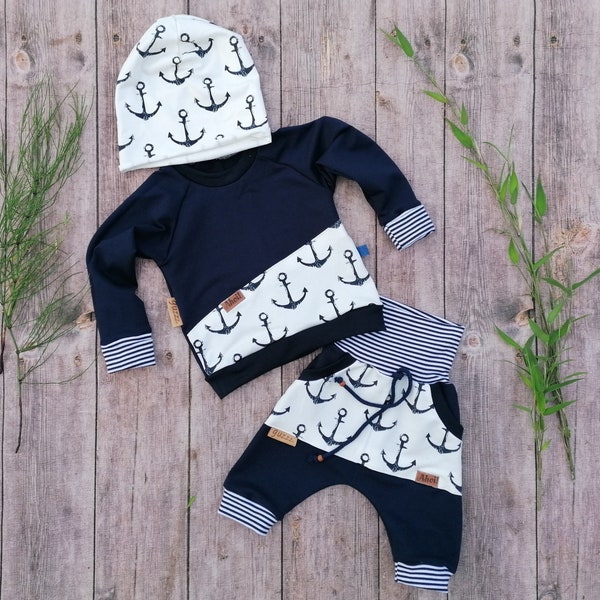 Sweater Pullover Shirt Anchor Child Baby Clothes