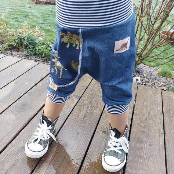 boog Raar trog Denim Jeans Sweat Shorts Baggy Children Kid Baby Pants - Etsy