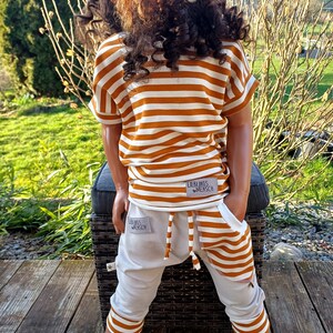 Shorts Pumphose Kinder Kid Baby Pants Junge Mädchen Sweat Ringel Streifen Bild 2