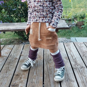 Brown corduroy skirt toddler hot sale